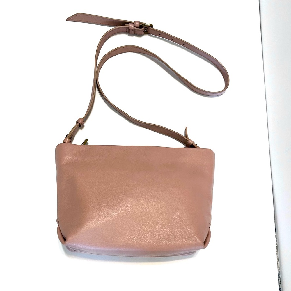 J. Crew Oslo Blush Soft Leather Crossbody Bag Excellent Condition - Picture 11 of 12